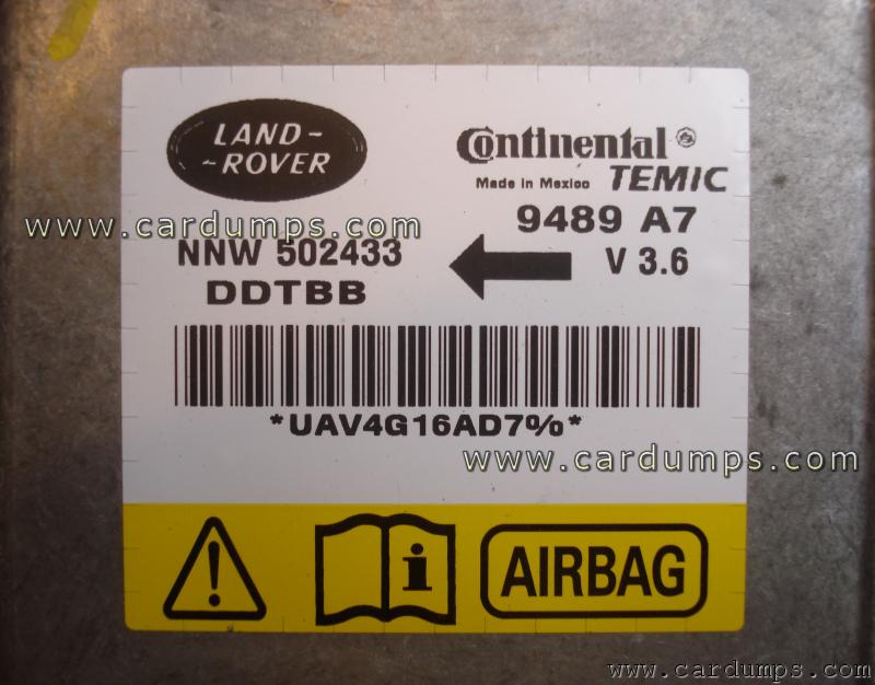 Land Rover LR3 airbag 9S12DG128 NNW502433 Continental