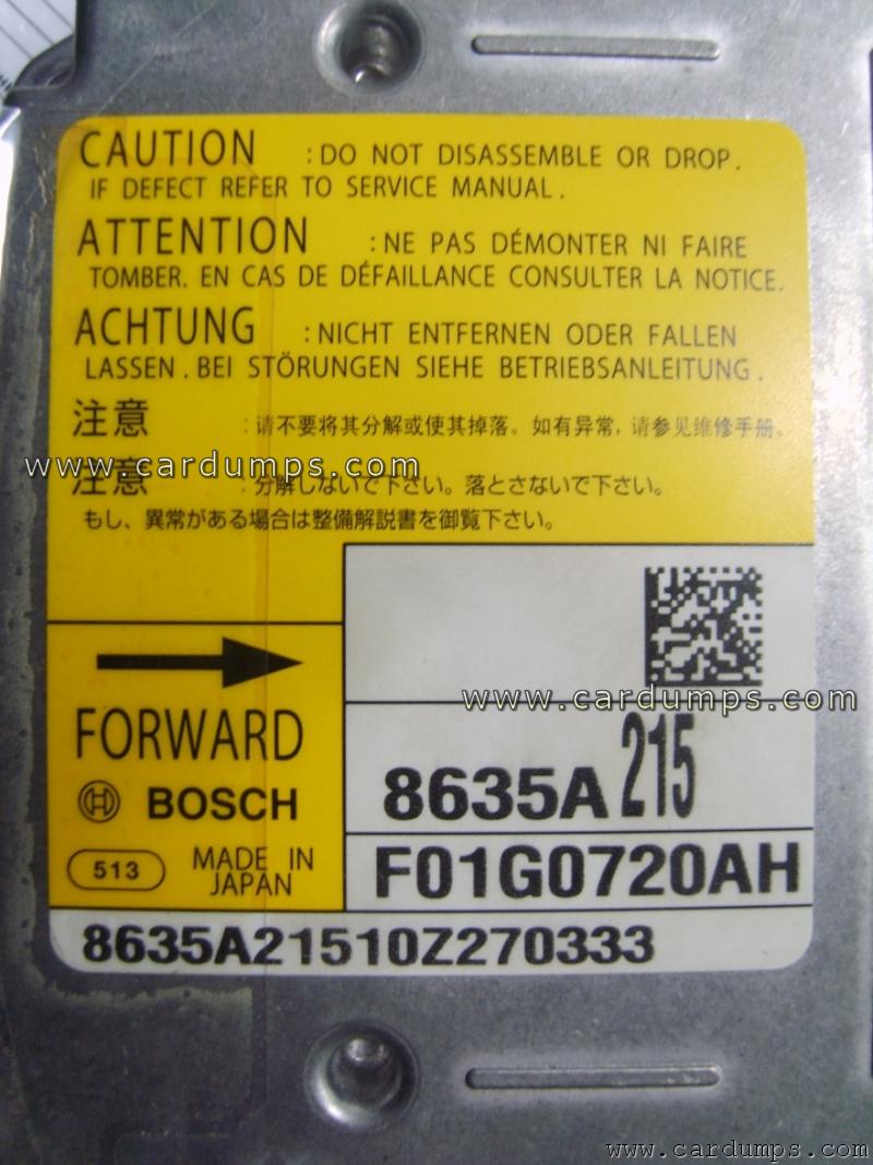 Mitsubishi ASX airbag 95640 8635A215 Bosch F01G0720AH