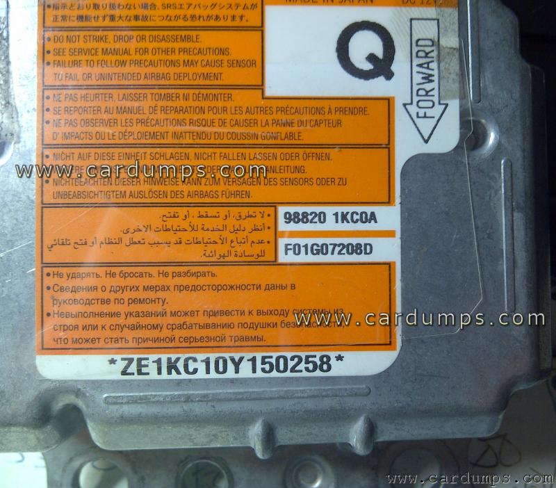 Nissan Juke airbag 95640 98820 1KC0A Bosch F01G07208D