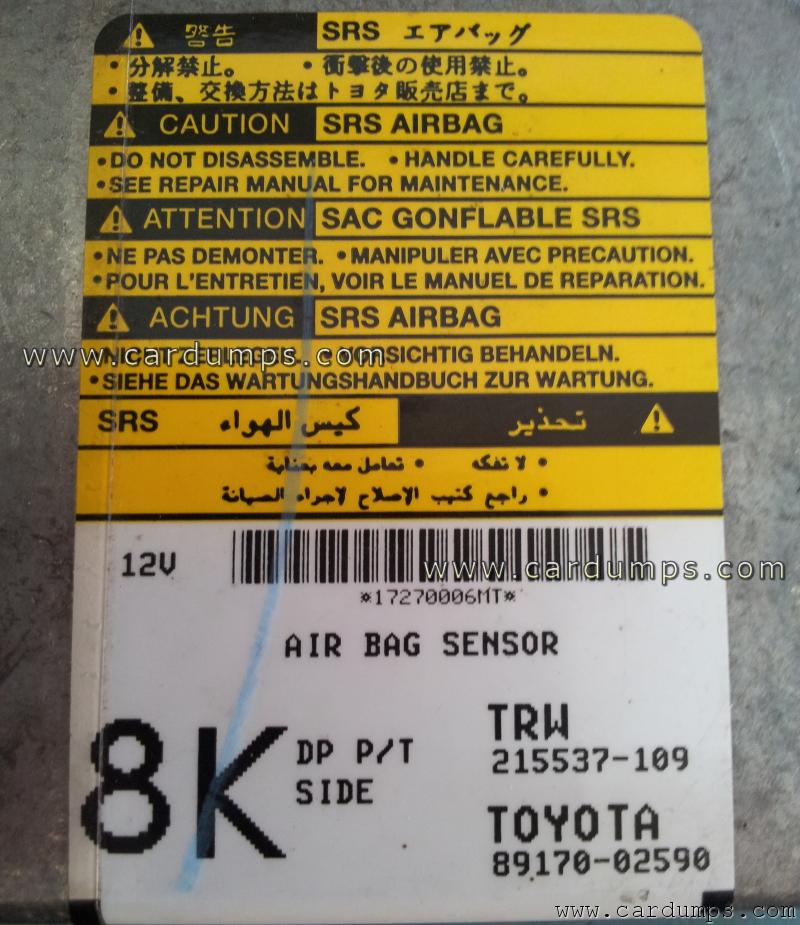 Toyota Auris airbag 25040 89170-02590