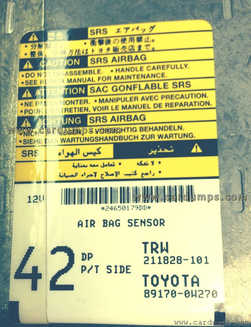 Toyota Corolla 2006 airbag 25040 89170-0W270 TRW 211828-101