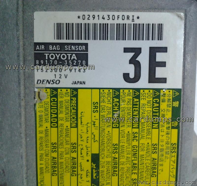 Toyota FJ Cruiser airbag 93c66 89170-35270 Denso 152300-9143