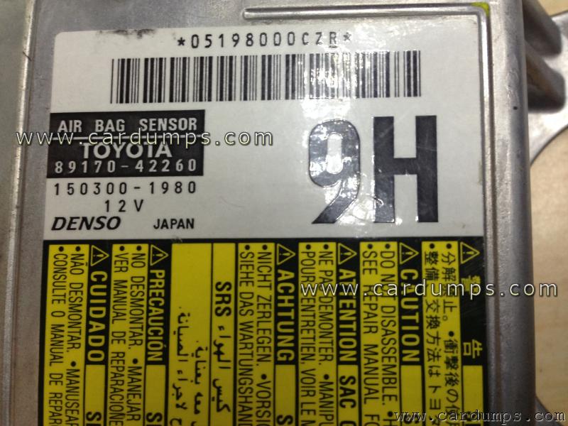 Toyota Rav 4 airbag 93c66 89170-42260 Denso 150300-1980