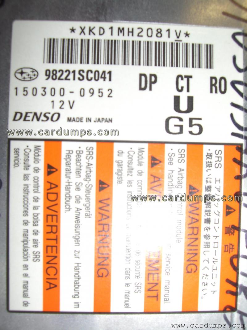 Subaru Forester 2010 airbag 93c86 150300-0952 Denso 98221SC041