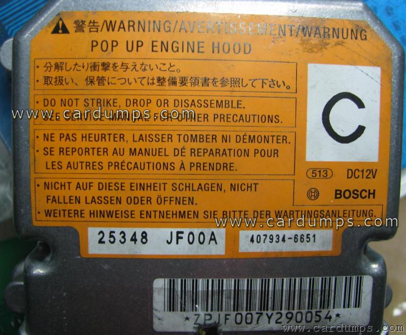 Nissan GTR airbag 24c08 25348 JF048A Bosch 407934-6651