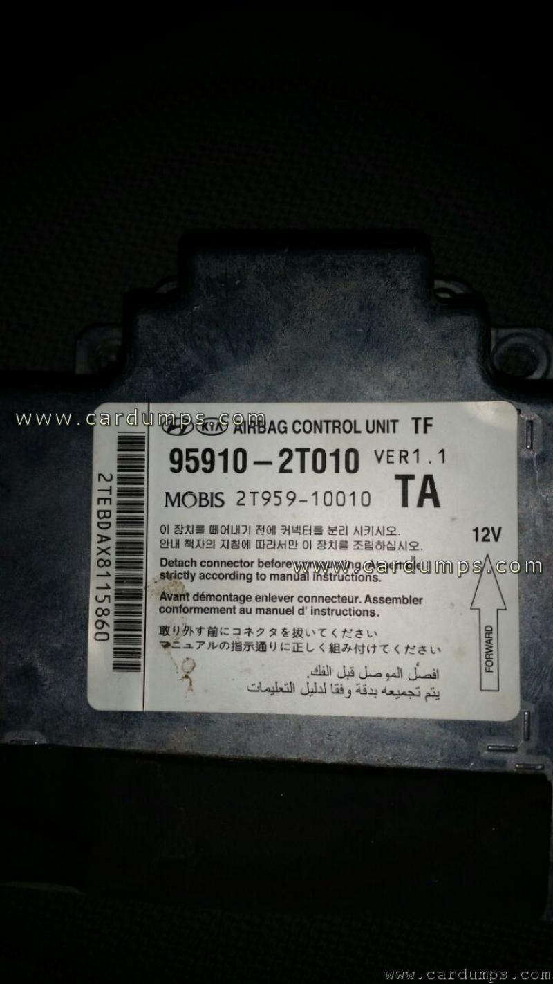 Kia Optima 2013 airbag 95128 95910-2T010