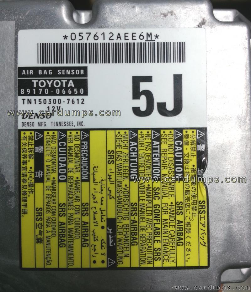 Toyota Camry airbag 93c66 89170-06650 Denso 150300-7612