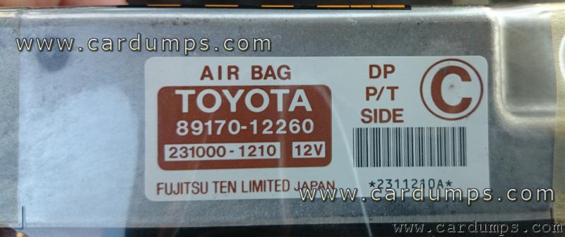 Toyota Corolla airbag 24c02 89170-12260 Fujitsu Ten 231000-1210