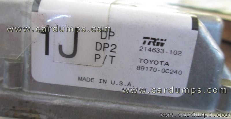 Toyota Tundra 2005 airbag 25040 89170-0C240 TRW 214633-102