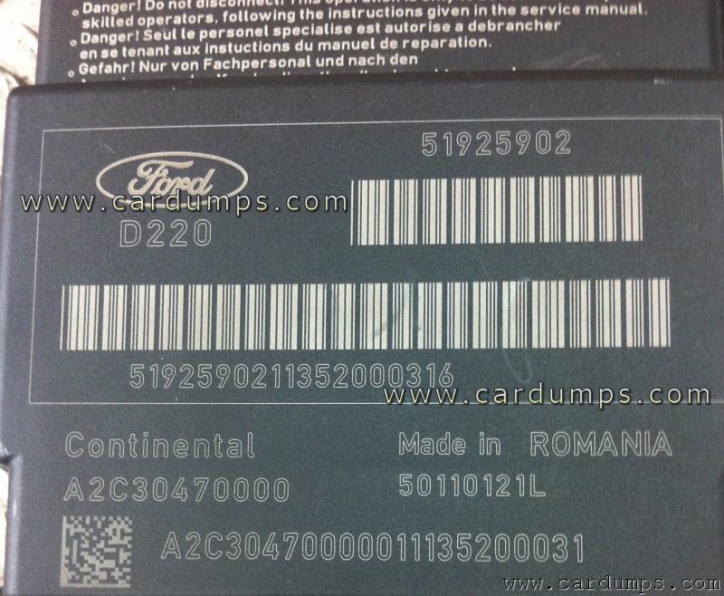 Ford KA 2012 airbag 95320 51925902 Continental