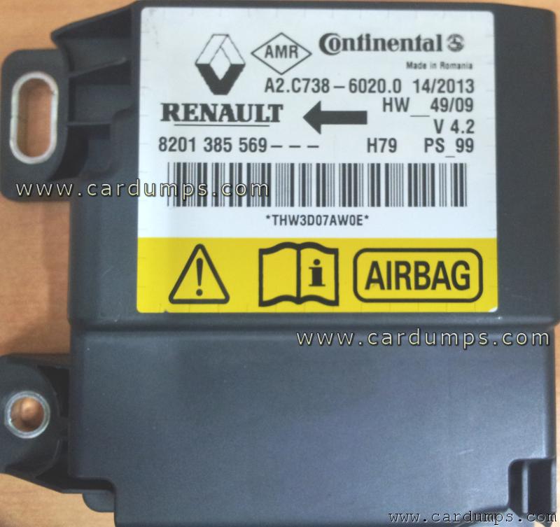 Renault Duster airbag 95160 8201 385 569 Continental