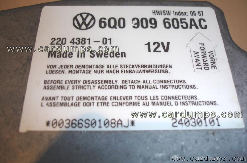 Volkswagen Beetle airbag 95320 6Q0 909 605 AC