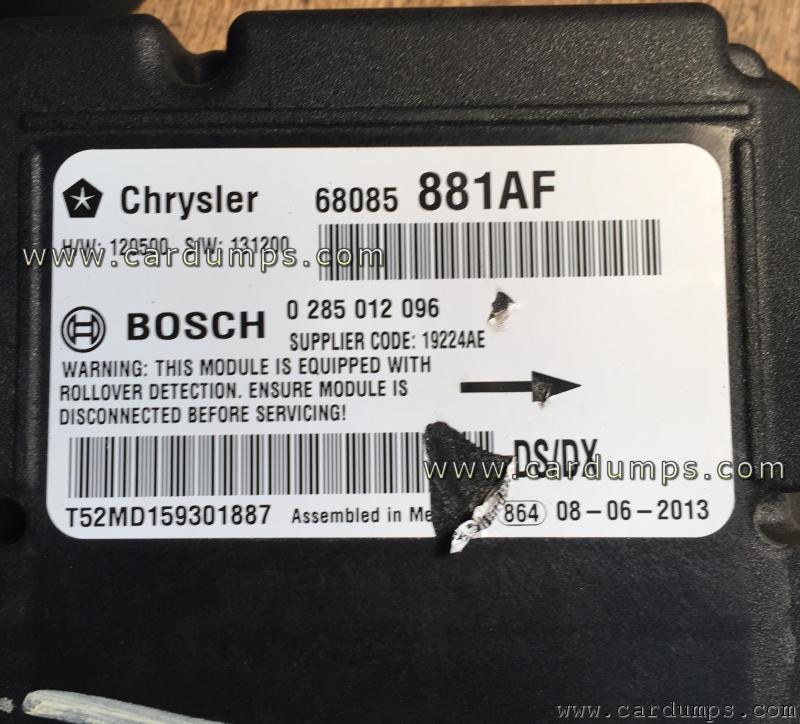 Dodge RAM 2013 airbag 95256 68085881AF Bosch 0 285 012 096