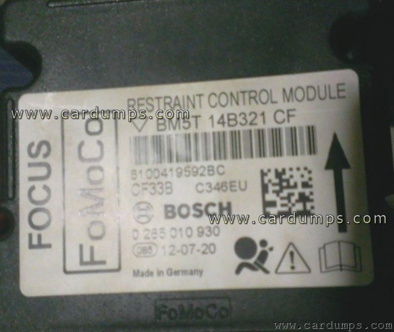 Ford Focus 2011 airbag 95320 BM5T 14B321 CF Bosch 0 285 010 930