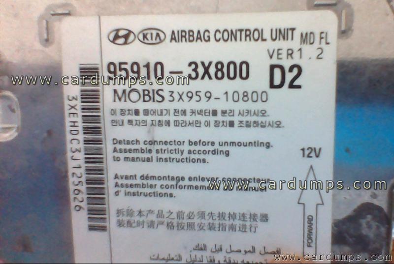 Hyundai Avante airbag 95128 95910-3X800 Mobis 3X959-10800