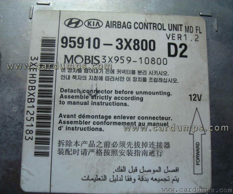 Hyundai Elantra 2014 airbag 95128 95910-3X800 Mobis 3X959-10800