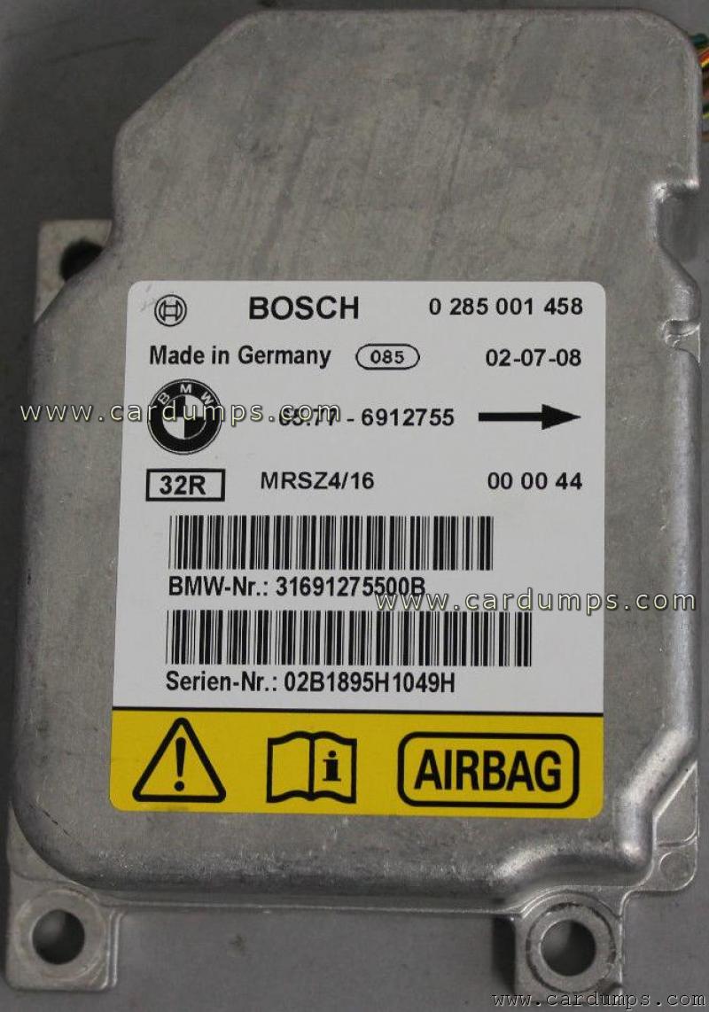 BMW E46 airbag 68HC12D60 65.77 6912755 Bosch 0 285 001 458