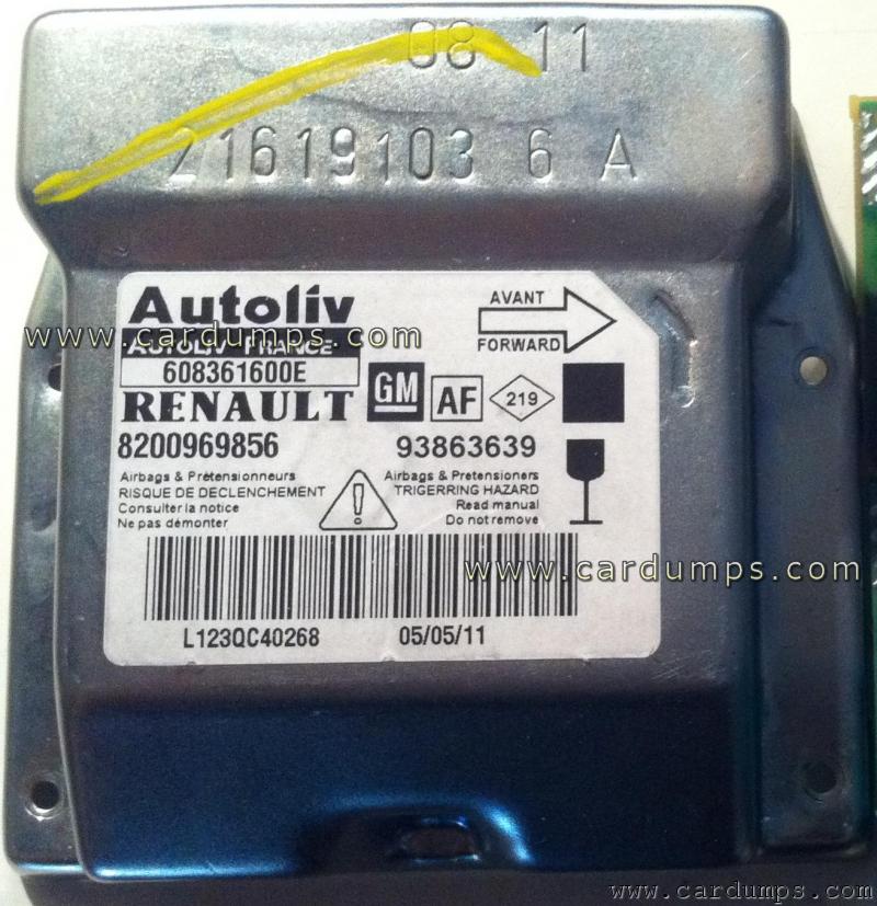 Renault Trafic 2009 airbag 95160 8200 969 856 Autoliv 608 36 16 00 E