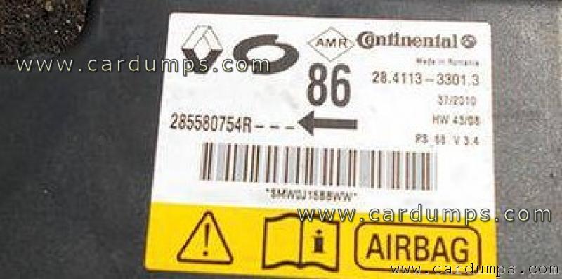 Renault Fluence airbag 95640 285580754R Continental 28411333013