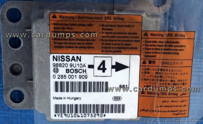 Nissan Note airbag 24c08 98820 9U10A Bosch 0 285 001 909