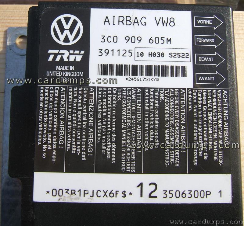 Volkswagen Passat airbag 95640 3C0 909 605 M TRW VW8 10