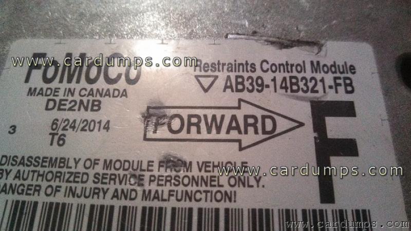 Ford Ranger 2013 airbag xc2361 Infineon AB39-14B321-FB