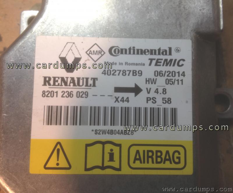 Renault Twingo airbag 95160 402787B9 Temic 8201 236 029