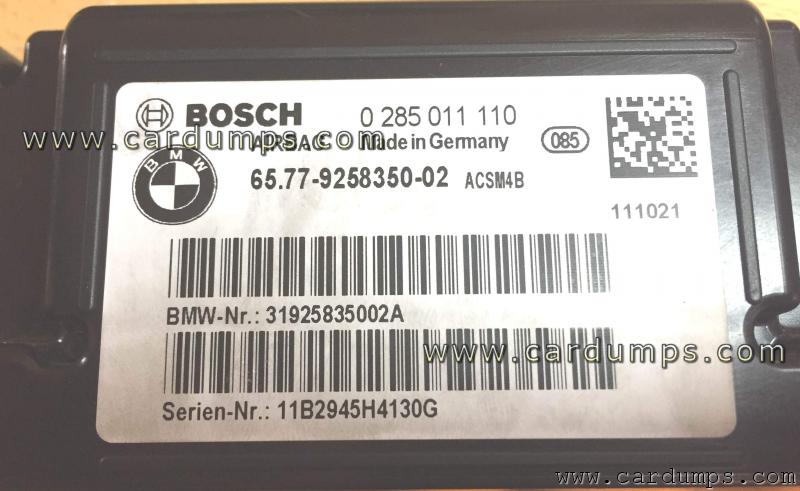 BMW F20 airbag 25128 65.77 9258350 02 Bosch 0 285 011 110
