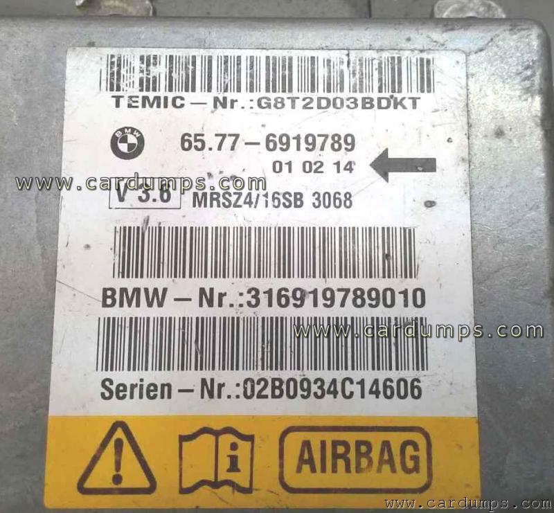 BMW E39 airbag 68HC912B32 65.77-6919789