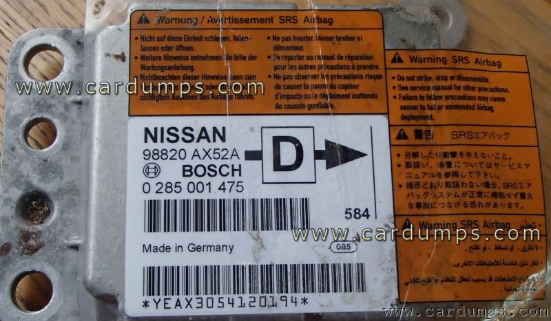Nissan Micra airbag 68HC12D60 98820-AX52A Bosch 0 285 001 475