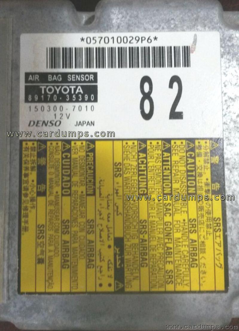 Toyota FJ Cruiser airbag 93c66 89170-35390 Denso 150300-7010