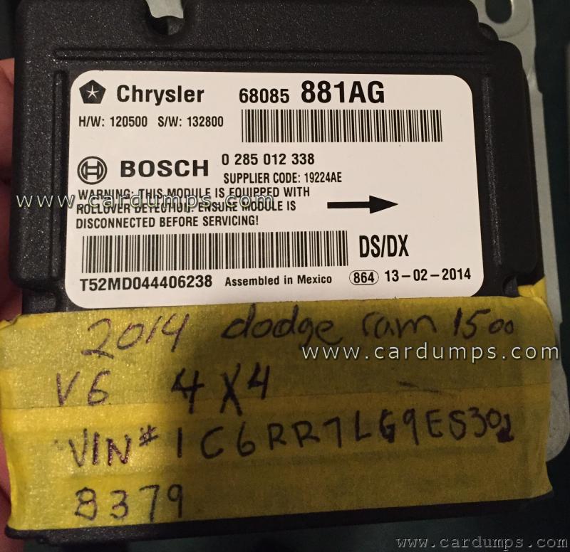 Dodge RAM 2014 airbag 95256 68085 881AG Bosch 0 285 012 338