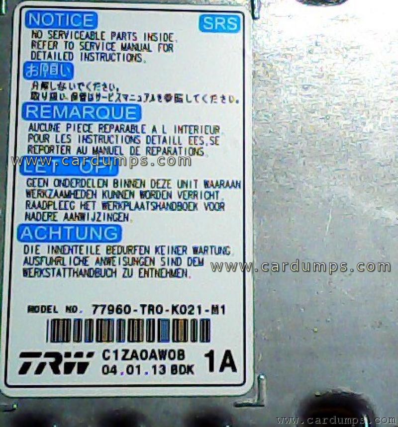 Honda Civic airbag 95320 77960-TRO-K021-M1