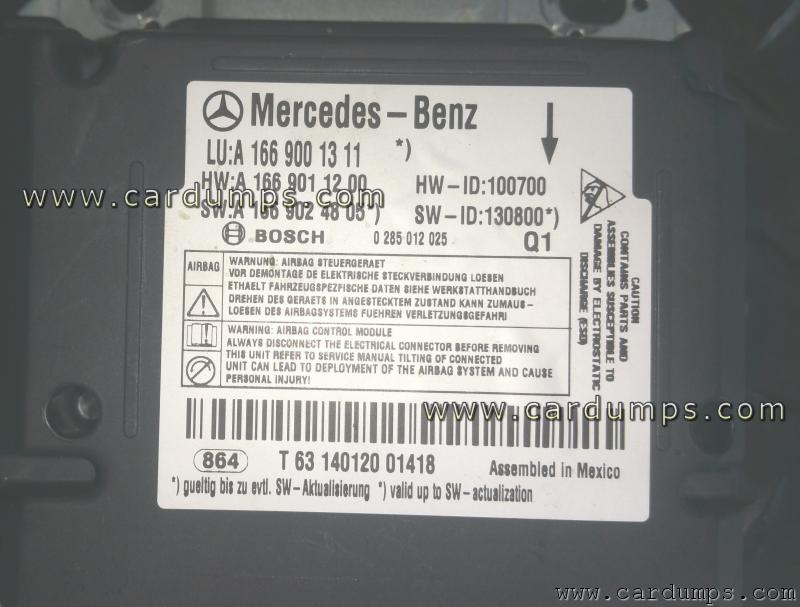 Mercedes W166 airbag 95128 A 166 900 13 11 Bosch 0 285 012 025