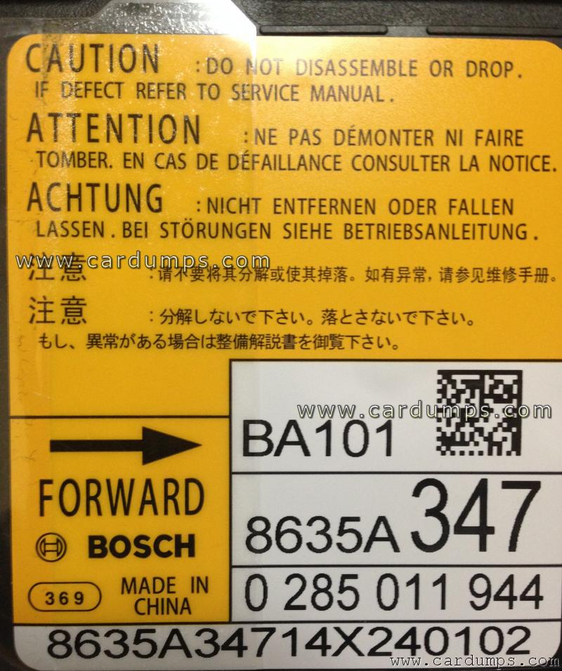 Mitsubishi EK Space airbag 95640 8635A347 Bosch 0 285 011 944