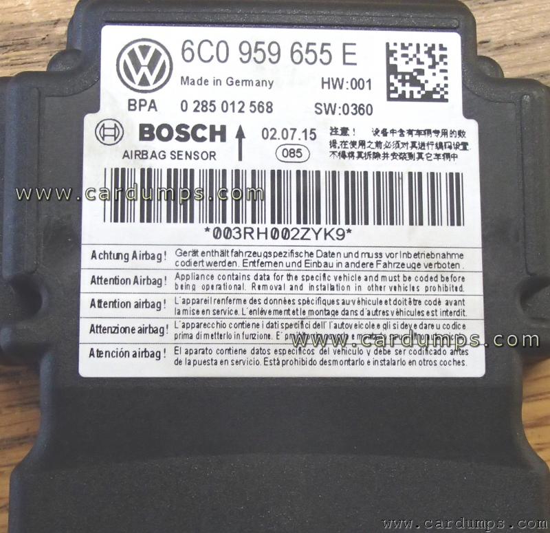Volkswagen Polo 2014 airbag 95640 6C0 959 655 E Bosch 0 285 012 568