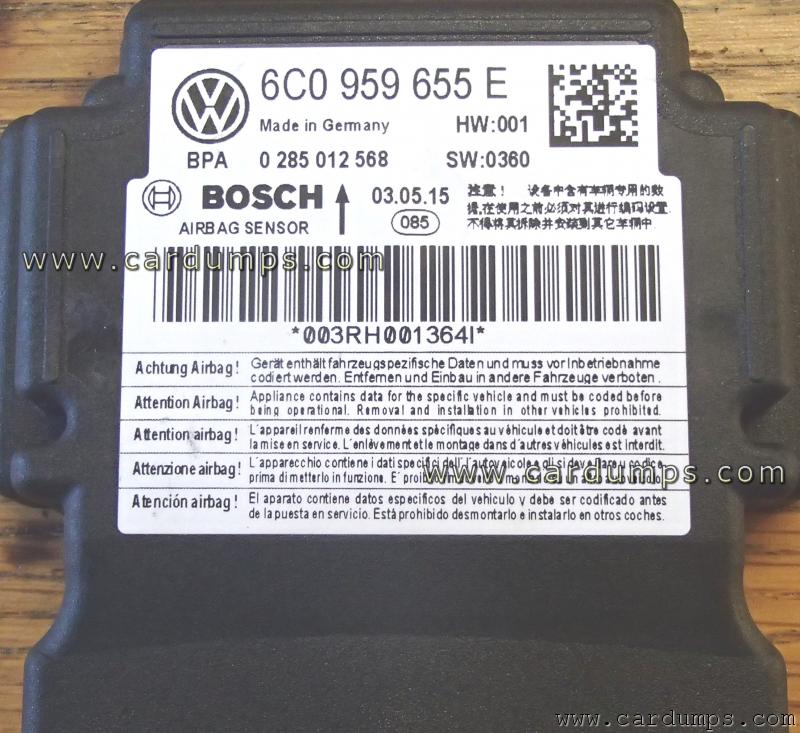 Volkswagen Polo 2014 airbag 95640 6C0 959 655 E Bosch 0 285 012 568