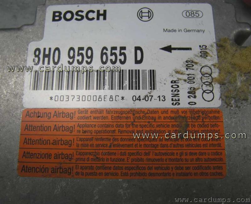 Audi A4 2007 airbag CR16MCS5 8H0 959 655 D Bosch 0 285 001 703