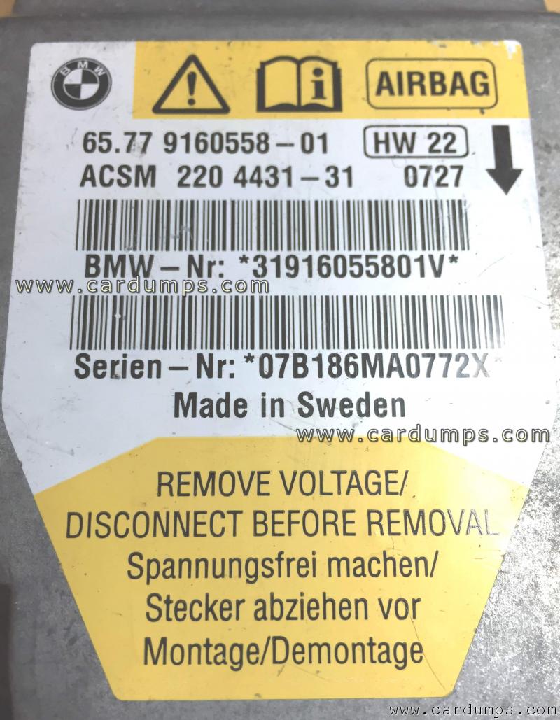 BMW E60 airbag 25128 65.77-9160558-01
