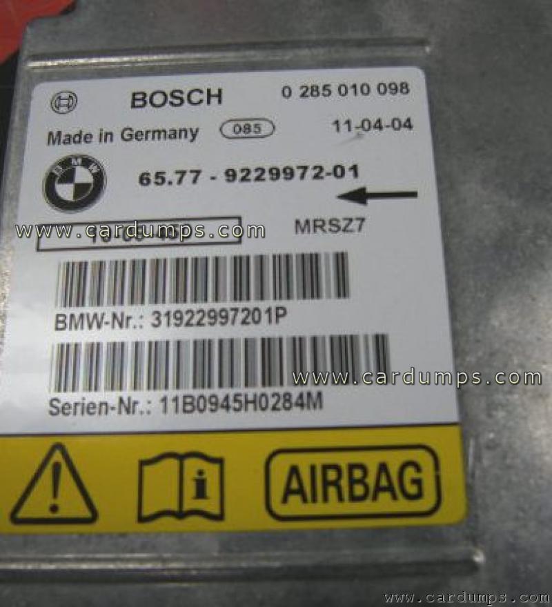 BMW Z4 2011 airbag 95128 65.77-9229972-01 Bosch 0 285 010 098