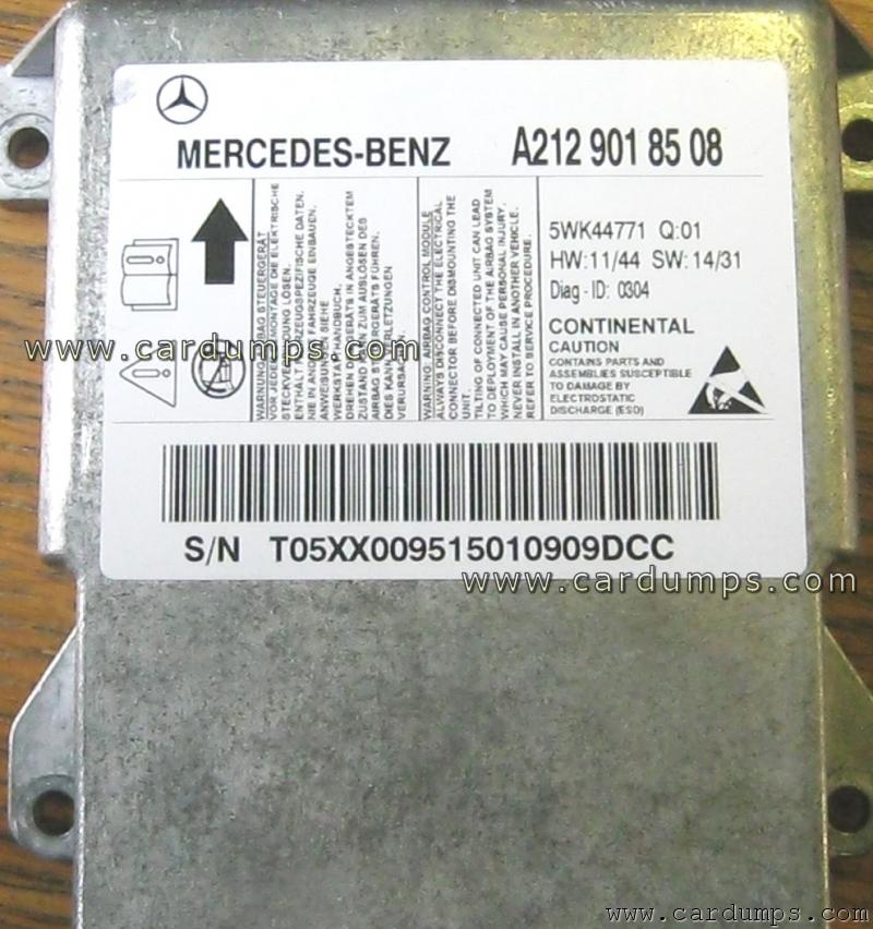 Mercedes W212 airbag 95128 A212 901 85 08 Continental 5WK44771