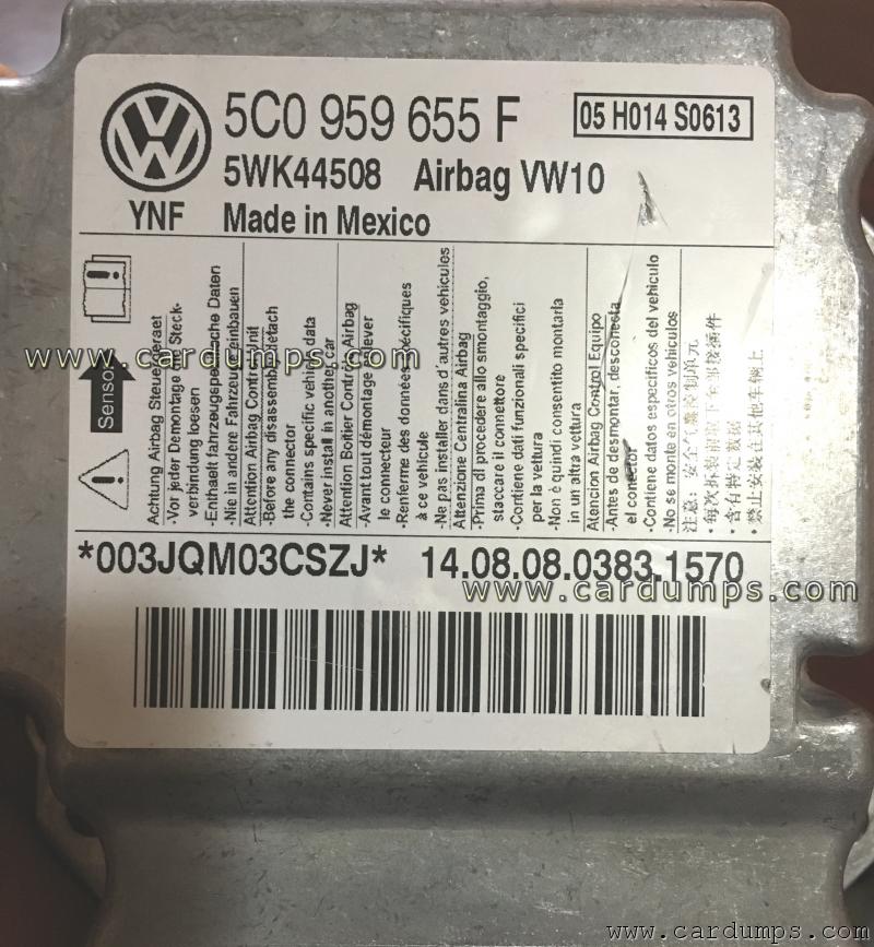 Volkswagen Jetta airbag 95640 5C0 959 655 F  5WK44508