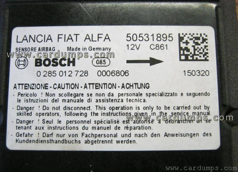 Alfa Romeo Giulietta airbag 95320 50531895 Bosch 0 285 012 728