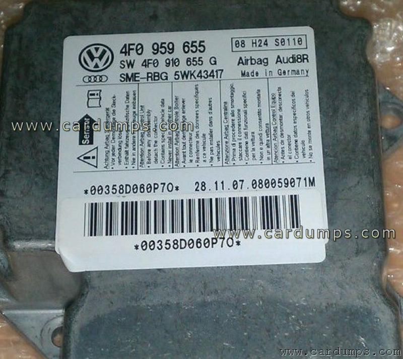 Audi A6 airbag 95160 4F0 959 655 Siemens 5WK43417