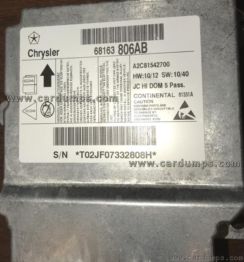 Dodge Journey airbag 95128 68163806AB Continental
