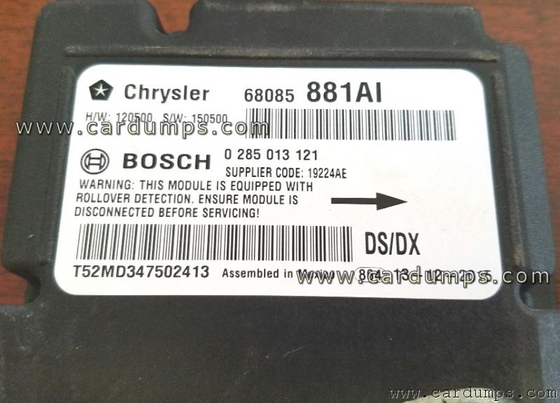 Dodge RAM airbag 95256 68085881AI Bosch 0 285 013 121