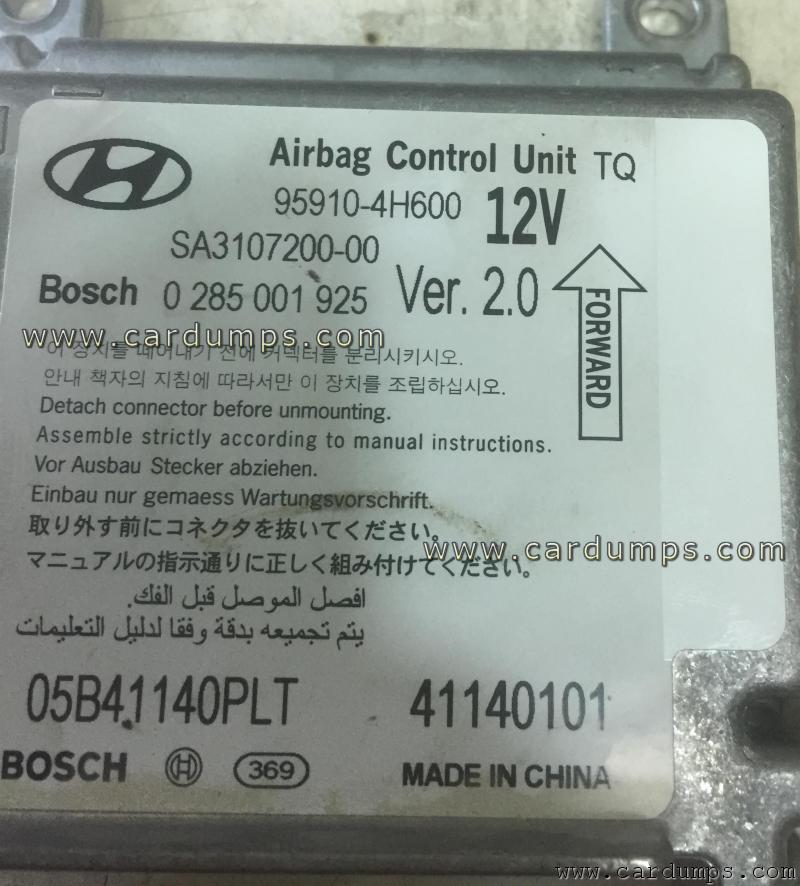Hyundai H1 airbag 95320 95910-4H600 Delphi SA3107200-00 Bosch 0 285 001 925