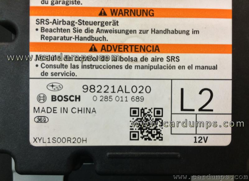Subaru Outback airbag 25128 98221AL020 Bosch 0 285 011 689