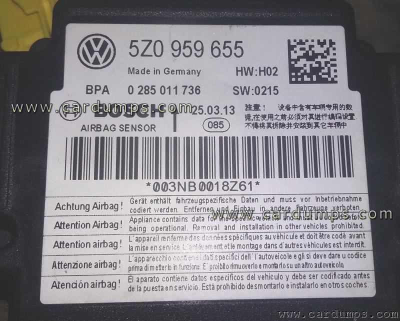 Volkswagen Fox 2014 airbag 95640 5Z0 959 655 Bosch 0 285 011 736