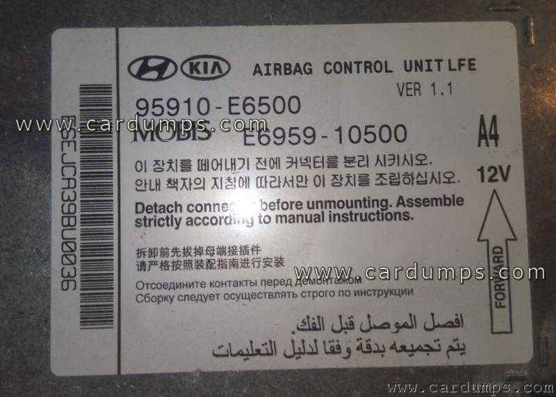 Hyundai Sonata 2015 airbag 25LC256 95910-E6500 Mobis E6959-10500